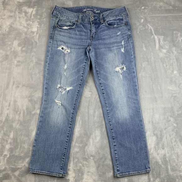 American Eagle Outfitters Denim - Vintage American Eagle Artist Jeans Womens 8 Low Rise Bootcut Distressed